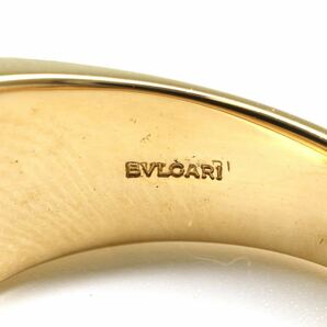 BVLGARI(ブルガリ)◆K18 天然ヘマタイト トロンケットリング◆M 約9.0g 約13号 hematite ring 指輪 EF3/EF8の画像8