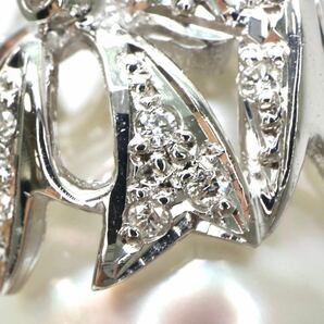 豪華!!◆Pt900 南洋白蝶真珠/天然ダイヤモンドペンダントトップ◆M◎約9.6g 15.0mm珠 パール pearl diamond ジュエリー necklace ED6/ED6の画像6