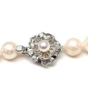 ◆アコヤ本真珠ネックレス/ 4 ◆M 約43.8g 約43.0cm 8.0-8.5mm珠 pearl パール jewelry necklace ジュエリー DE0/EA0の画像6