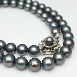 ◆アコヤ本真珠ネックレス/ 20 ◆M 約33.7g 約43.0cm 7.0-7.5mm珠 pearl パール jewelry necklace ジュエリー DE0/DH0の画像4