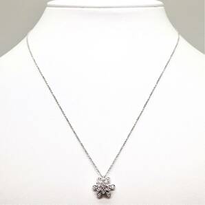 TASAKI(田崎真珠)◆K18 天然ダイヤモンドネックレス◆M 約4.7g 約45.0cm 0.19ct diamond necklace jewelry ジュエリー ED8/EF0の画像2