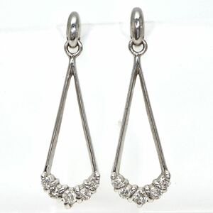 ◆K18 天然ダイヤモンドピアス◆M 約1.7g diamond ピアス ジュエリー jewelry EA3/EA3