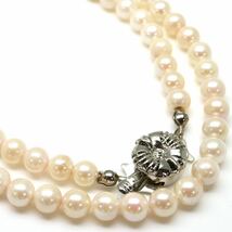 ◆アコヤ本真珠ネックレス◆M 約18.3g 約42.0cm 5.0-5.5mm珠 pearl パール jewelry necklace ジュエリー DB0/DB0_画像1