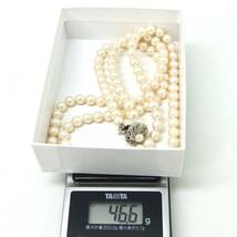 ◆アコヤ本真珠ネックレス◆M 約46.6g 約78.0cm 6.0-6.5mm珠 pearl パール jewelry necklace ジュエリー DE0/DH0._画像8