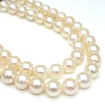 ◆アコヤ本真珠ネックレス◆M 約33.3g 約43.0cm 7.5mm珠 pearl パール jewelry necklace ジュエリー DD2/DF0！_画像5