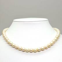 ◆アコヤ本真珠ネックレス◆M 約30.1g 約40.0cm 7.0-7.5mm珠 pearl パール jewelry necklace ジュエリー DE0/DE0_画像2