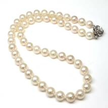 ◆アコヤ本真珠ネックレス◆M 約32.9g 約41.0cm 7.5-8.0mm珠 pearl パール jewelry necklace ジュエリー DE0/DE0_画像7