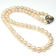 ◆アコヤ本真珠ネックレス◆M 約33.4g 約42.5cm 7.0-7.5mm珠 pearl パール jewelry necklace ジュエリー DB0/DB0_画像8