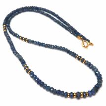 ◆K18 天然サファイア ネックレス◆M 約9.1g 約43.0cm sapphire jewelry necklace ジュエリー EA0/EA2_画像5