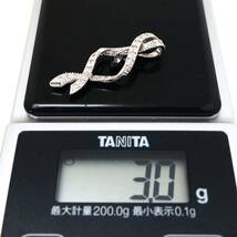 ◆K18 天然ダイヤモンド/天然ブラックダイヤモンドペンダントトップ◆M 約3.0g 0.57ct 0.29ct diamond pendantジュエリー EB8/EC2_画像6