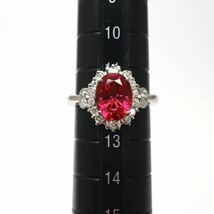 CrescentVert(クレサンベール)◆Pt900 ルビー/天然ダイヤモンドリング◆M 約6.0g 約12号 2.35ct 0.37ct ruby diamond ring指輪 EC7/ED4_画像8