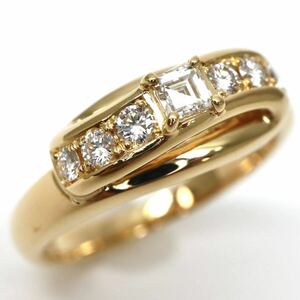 POLA jewelry( Pola )*K18 natural diamond ring *M approximately 5.1g approximately 13 number 0.28ct diamond ring ring EE3/EE4