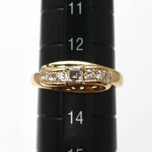 POLA jewelry(ポーラ)◆K18 天然ダイヤモンドリング◆M 約5.1g 約13号 0.28ct diamond ring指輪 EE3/EE4_画像9