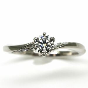 I-PRIMO( I p Limo )*Pt950 natural diamond ring *M* approximately 3.4g approximately 11 number 0.04ct diamond ring ring jewelry jewelry EC6/ED3