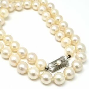 大珠!!◆アコヤ本真珠ネックレス◆J 約40.9g 約46.0cm 8.0mm珠 pearl パール jewelry necklace ジュエリー DA5/DB0