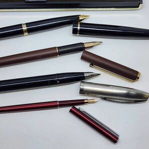 万年筆 ボールペン おまとめ5点 MONTBLANC モンブラン/SHEAFFER シェーファー/Sailor セーラー など ペン先 21K 14K刻印 筆記用具の画像3