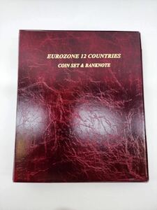 EUROZONE 12 COUNTRIES COIN SET & BANKNOTE EURO PROGRAM ユーロ プログラム 2001年 12ヵ国 通貨 貨幣札 セット 外国貨幣 コインセット