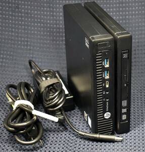 HP EliteDesk 800 G2 DM (Core i5 6500T 2.5GHz メモリー:8GB SSD:256GB NVME) DVDマルチ(TPC-1017-SL)付属 Win11 Pro 省スペース (管:HHE3