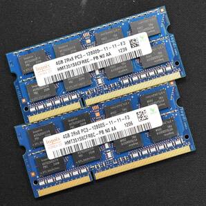 (送料無料) 8GB (4GB 2枚) PC3-12800S DDR3-1600 S.O.DIMM 204pin 2Rx8 [1.5V] [HYNIX 4G 8G] Macbook Pro iMac (DDR3) (管:SB0259