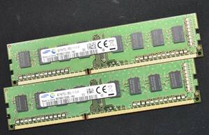 4GB 2枚組 (合計:8GB) PC3-12800 PC3-12800U DDR3-1600 240pin non-ECC Unbuffered DIMM 1Rx8 Samsung サムスン純正 1.5V (管:SA5874 x2s
