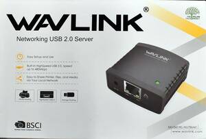 (未使用品) WAVLINK WL-NU78M41 USB 2.0ネットワーク プリントサーバー Windows 7/8/8.1/XP/10/11/Vista MacOS 10.7以降対応(管:NAN00