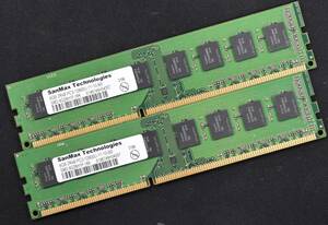 1 иен старт 8GB 2 листов комплект ( всего 16GB) PC3-12800 PC3-12800U DDR3-1600 240pin non-ECC Unbuffered DIMM 2Rx8 SanMax HYNIX ( труба :SA5844-1(2E