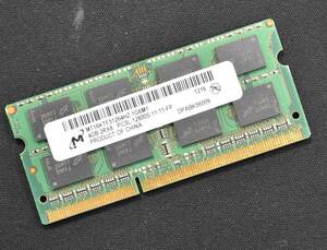 4GB 1枚 PC3L-12800S DDR3L-1600 S.O.DIMM 204pin 2Rx8 1.35V 低電圧対応 (DDR3 1.5V対応) MT Micron純正 4G (管:SB0273