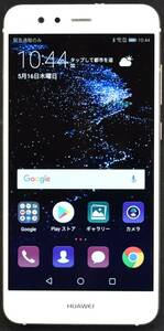 HUAWEI P10 lite WAS-LX2J ホワイト SIMフリー 5.2型フルHD液晶 状態良好品 利用制限無 (管:NAN0-2