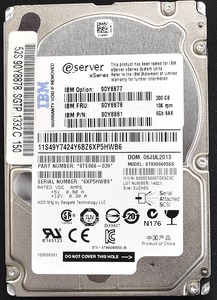 (国内発送) Seagate ST9300605SS (IBM System X 90Y8877) 300G SAS 6Gb/s 10,000rpm 2.5インチ 初期化済 中古動作品 (管:PA23