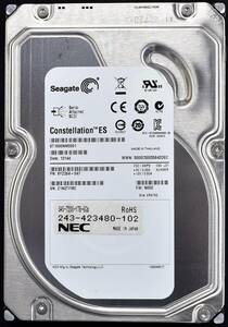 (国内発送) Seagate ST1000NM0001 SAS 6Gbps 7200rpm ディスク容量 1TB 初期化済 中古動作品 (管:HB00 x2s