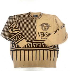  Versace VERSACE JEANS COUTURE knitted sweater long sleeve tops men's mete.- Savage ..032202