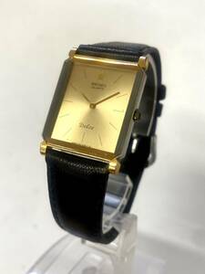 SEIKO Seiko DOLCE Dolce 7730-5020 wristwatch quarts Gold face square face not yet operation men's ik050201