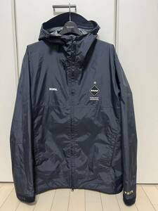 試着のみ F.C.Real Bristol RAIN JACKET BLACK/XL ナイロンジャケット マウンテンパーカー FCRB ブリストル ブルゾン WARM UP PRACTICE 