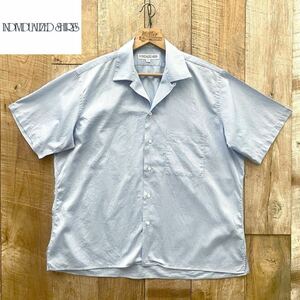 【美品】INDIVIDUALIZED SHIRTS インディヴィジュアライズドシャツ ストライプ柄 USA製 半袖 オープンカラー シャツ L BEAMS取扱