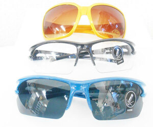  sports type 3 piece set orange blue black frame sport lens good-looking sunglasses Y159