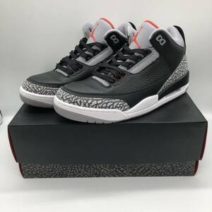 【27.5cm】USED Nike Air Jordan 3 Retro OG Black Cement ナイキ エアジョーダン レトロ ブラックセメント (854262-001) 0070