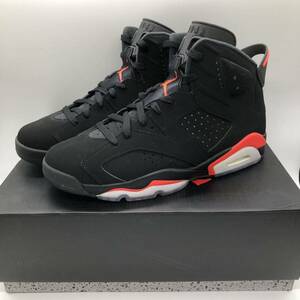 [29cm]USED Nike Air Jordan 6 Retro OG Black Infrared Nike air Jordan 6 black in fla red (384664-060) 0082