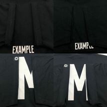 【L】 Example Big Box Logo Print Tee Shirt Black イグザンプル ビッグ ボックス ロゴ プリント Tシャツ ブラック 半袖 T268_画像6
