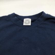 【L】 Example Big Box Logo Print long Tee Shirt Navy イグザンプル ビッグ ボックス ロゴ プリント Tシャツ ネイビー 日本製 長袖 T270_画像3