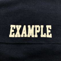 【L】 Example Big Box Logo Print long Tee Shirt Navy イグザンプル ビッグ ボックス ロゴ プリント Tシャツ ネイビー 日本製 長袖 T270_画像8