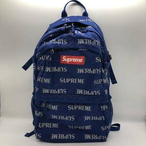 Supreme 2016AW 3M Reflective Repeat Backpack Blueシュプリーム リフレクティブ リピート バックパック ブルー リュック 鞄 T310