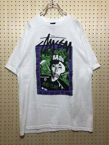 【M】新品 Stussy Air Jam 2011 Hi-standard NAMBA AKIHIRO Print Tee Shirt White ステューシー エア ジャム 難波章浩 Tシャツ T250