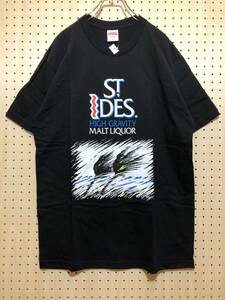 【L】新品 Supreme St. Ides Crew Neck Tee Shirt Black シュプリーム アイディス クルーネック Tシャツ ブラック 黒 半袖 USA製 T257 