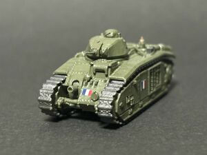 SMV 1/144 シャールB1bis 重戦車【同梱可】WW2 フランス陸軍 ワールドタンク 自作Ver