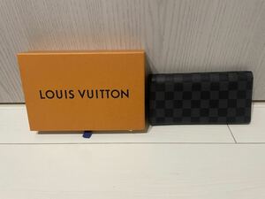 超美品　VUITTON 長財布 LOUIS ルイヴィトン ダミエ ポルトフォイユ ブラザ エクリプス 