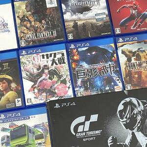 1円 PS4ソフト 10本まとめ FFX/X-2/FFXII/FFXV/スパイダーマン/シェンムー3/新サクラ大戦/巨影都市 他【現状販売品】24E 北2