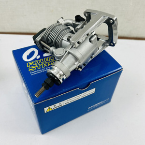 1 jpy OS FOUR STROKE FS52S radio-controller engine original box Ogawa . machine [ present condition sale goods ] 24E north E3