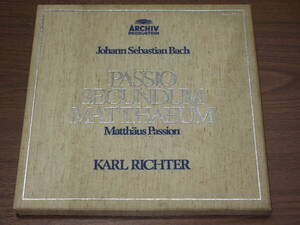◆廃盤　カール・リヒター指揮　ミュンヘン・バッハ/　バッハ　マタイ受難曲（1969年日本公演ライヴ）4LP