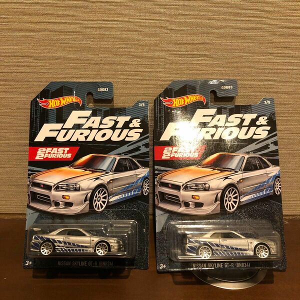 HOT WHEELS ホットウィール NISSAN FAST FURIOUS BNR34 スカイライン　ウィール