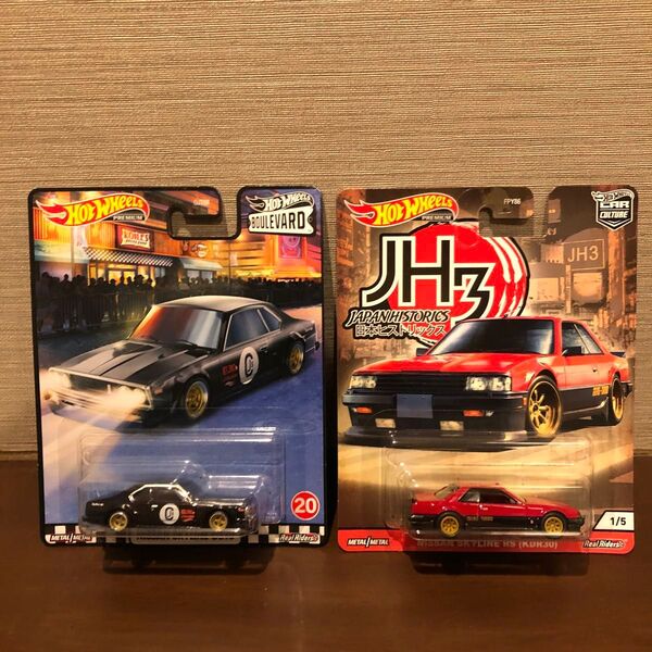 ホットウィール HOTWHEELS 日本車 4台セット スカイライン サニー ブルーバード 510 B120 C120 KDR30